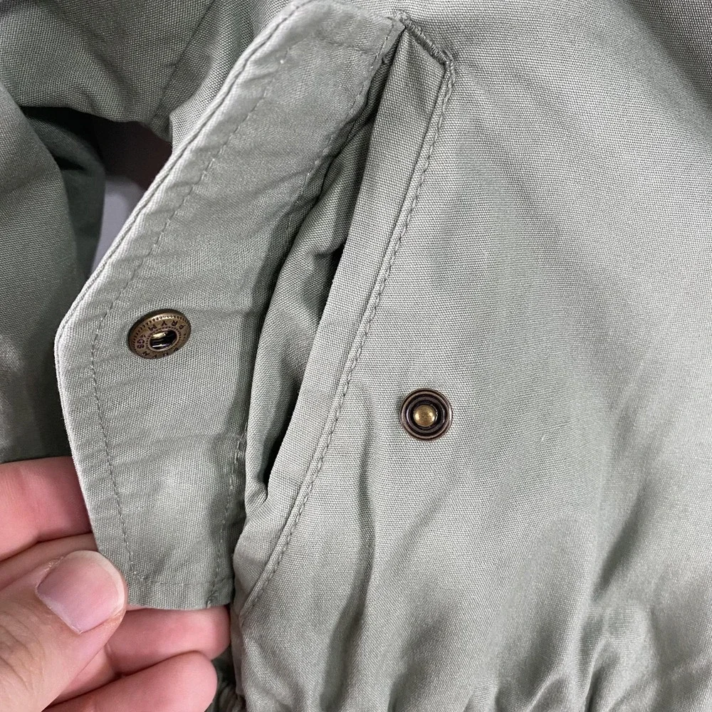 Gap Kids Jacket Youth Medium 8 Green Hooded ColdControl‎ Sherpa Utility Parka